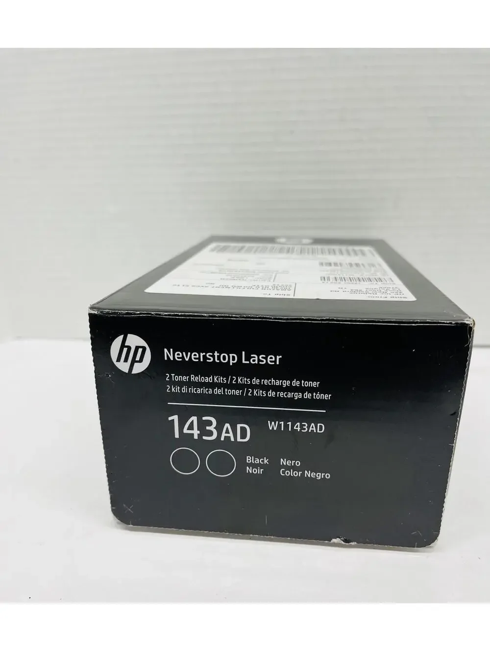 HP 143AD Dual Pack Black Original Neverstop Toner Reload Kit ~ 2,500 Pages